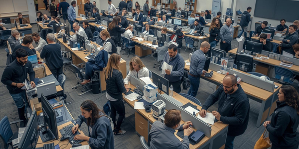 image of people in office floor