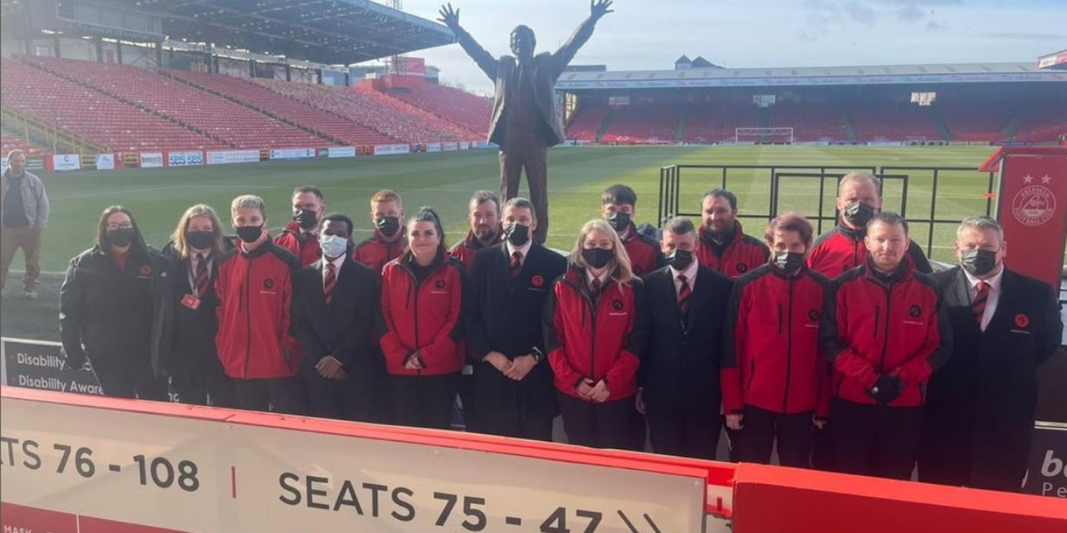 Granite Elite security team at a football stadium