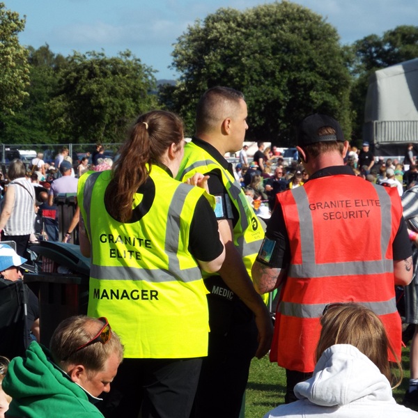 Granite Elite security staff at an event 
