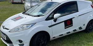 Picture of one of our mobile patrol vehicle on display.